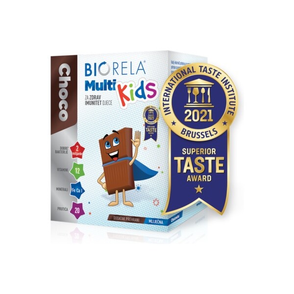 BIORELA CHOCO MULTI KIDS 20 PRUTIĆA