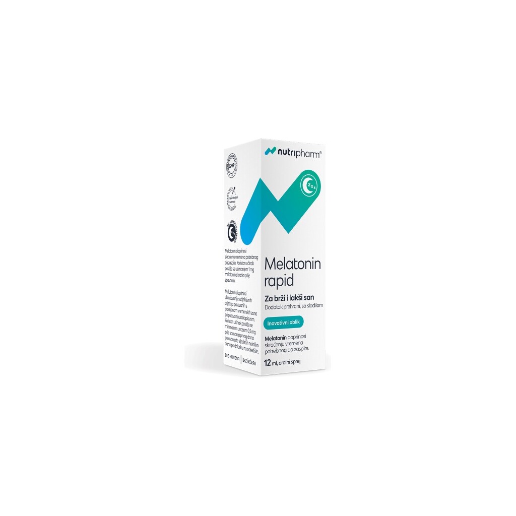 NUTRIPHARM MELATONIN RAPID SPREJ 12ML