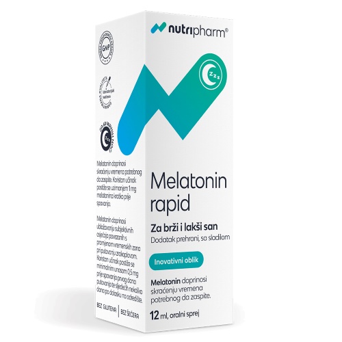 NUTRIPHARM MELATONIN RAPID SPREJ 12ML