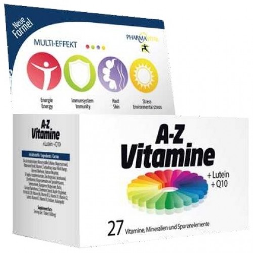 PHARMAVITAL A-Z VITAMINI + LUTEIN + Q10 TABLETE A60