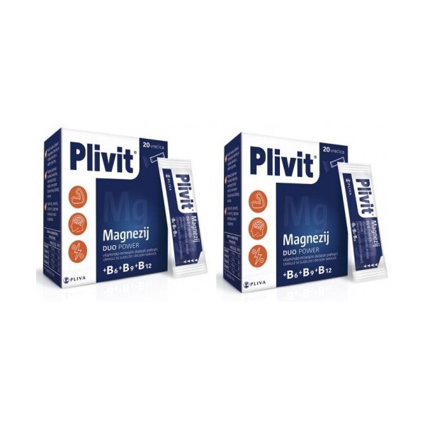 PLIVIT MAGNEZIJ DUO POWER GRANULE 1+1 GRATIS