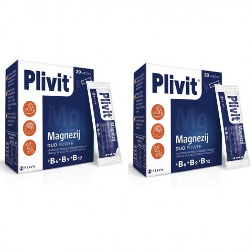 PLIVIT MAGNEZIJ DUO POWER GRANULE 1+1 GRATIS