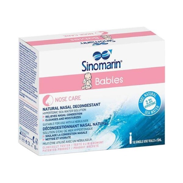 SINOMARIN BABIES JEDNOKRATNE BOČICE ZA NOS 18x5ML