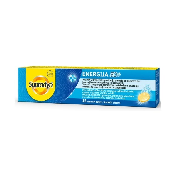 SUPRADYN ENERGIJA 50+ ŠUMEĆE TABLETE A15