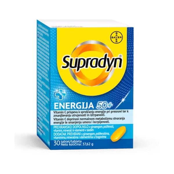 SUPRADYN ENERGIJA 50+ TABLETE A30
