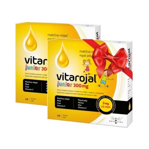 VITAROJAL JUNIOR 300MG MATIČNA MLIJEČ A10 DUO APIPHARMA 