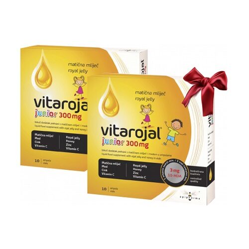 APIPHARMA VITAROJAL JUNIOR 300MG MATIČNA MLIJEČ A10 DUO PAKIRANJE