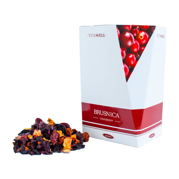 ČAJ BRUSNICA 50% 80G BIOFARM