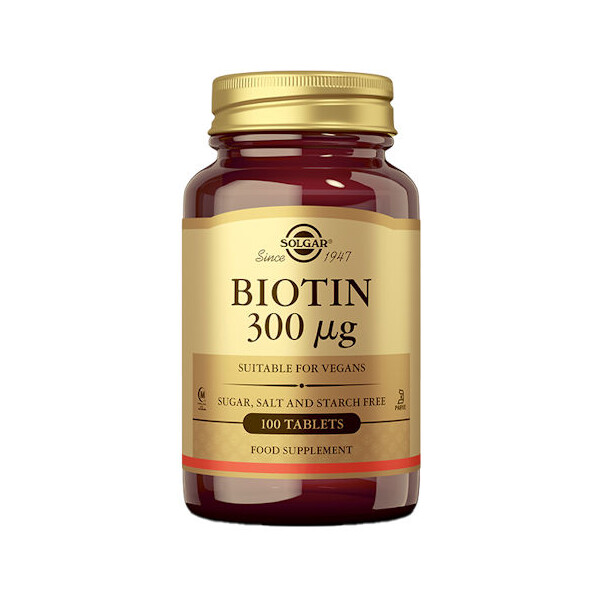 SOLGAR BIOTIN 300MCG TABLETE A100