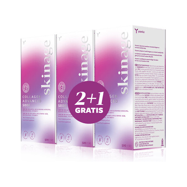 YASENKA SKINAGE COLLAGEN ADVANCED 5000 500ML 2+1 GRATIS