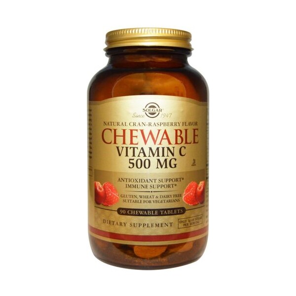 SOLGAR VITAMIN C ZA ŽVAKANJE MALINA