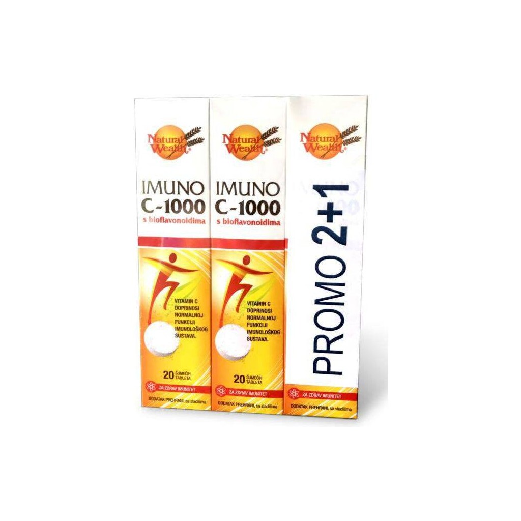 NATURAL WEALTH IMUNO C-1000 2+1gratis