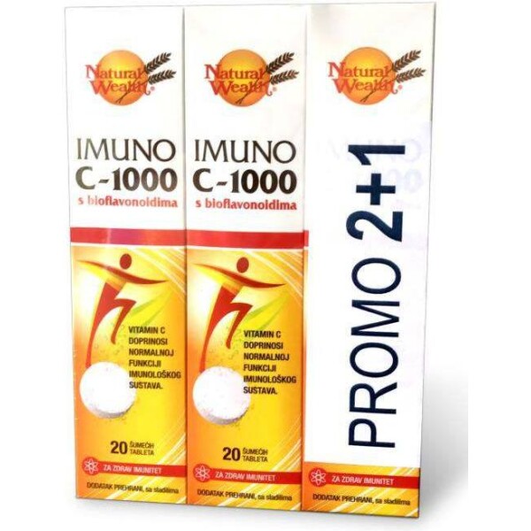 NATURAL WEALTH IMUNO C-1000 2+1gratis