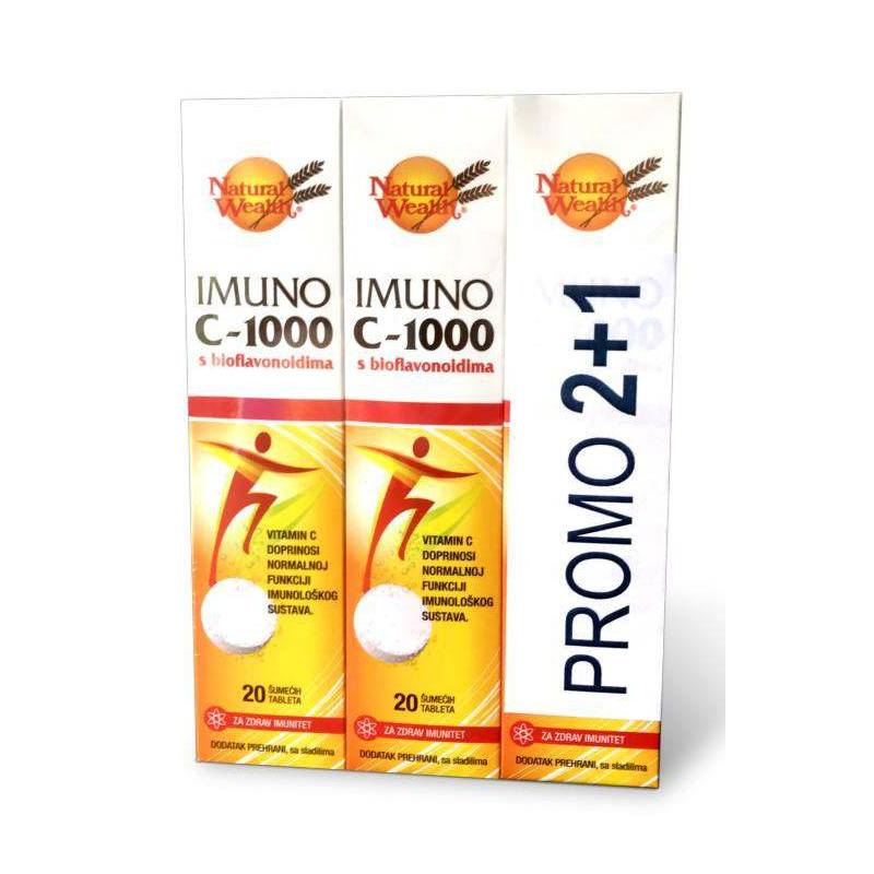 NATURAL WEALTH IMUNO C-1000 2+1gratis