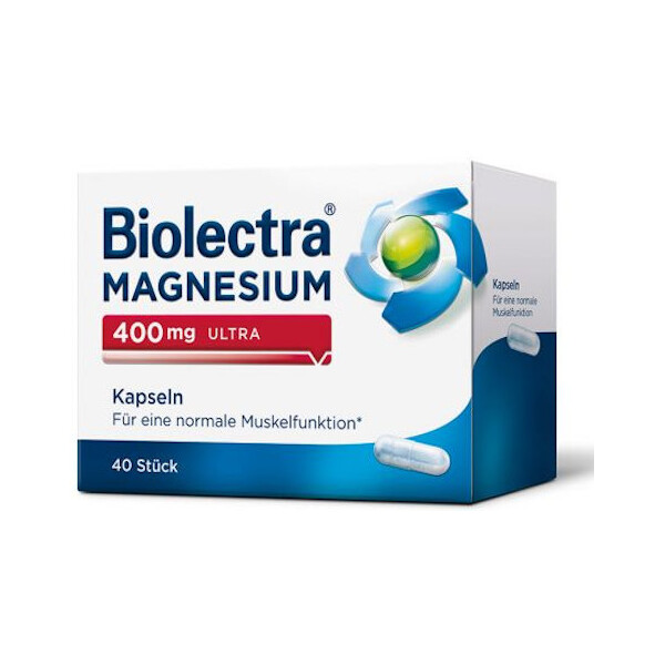 BIOLECTRA MAGNEZIJ 400MG ULTRA KAPSULE A40