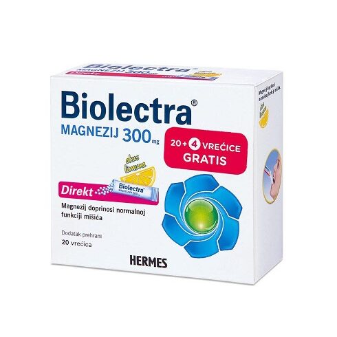 HERMES BIOLECTRA MAGNEZIJ 300MG DIREKT 20+4