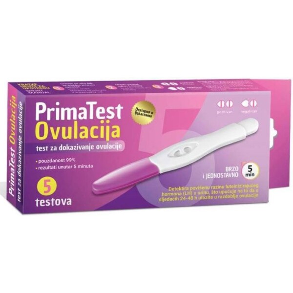 TEST ZA OVULACIJU PRIMATEST A 5KOM