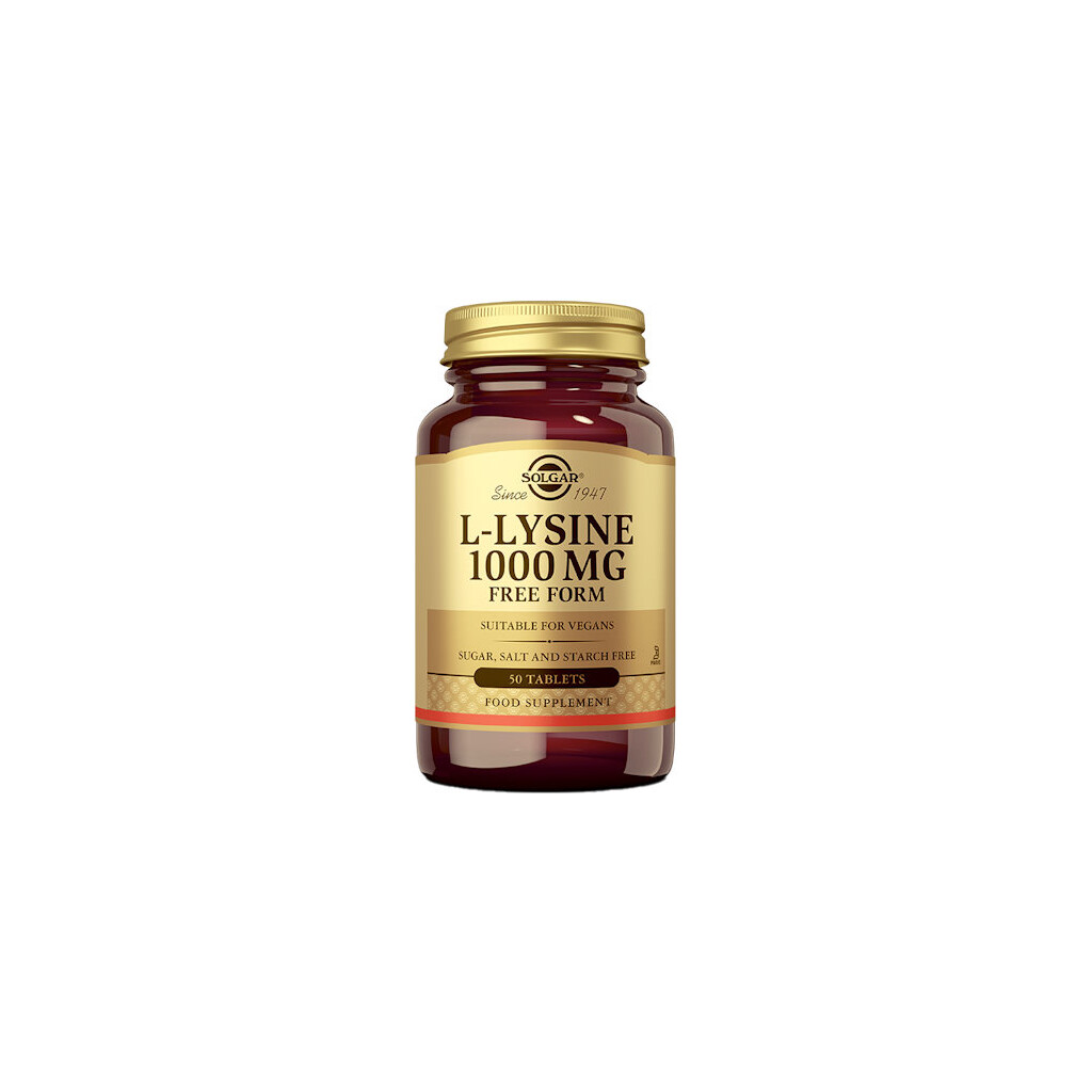 SOLGAR L-LIZIN 1000MG TABLETE A50