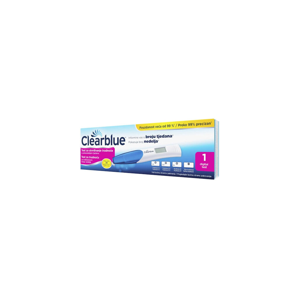 TEST ZA TRUDNOĆU CLEARBLUE DIGITAL S POKAZATELJEM TJEDANA
