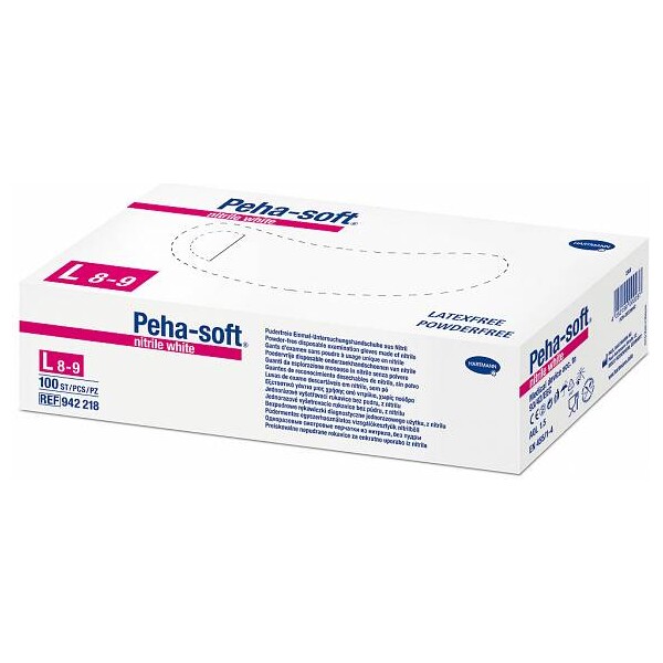RUKAVICE NITRIL PEHA-SOFT BIJELE A200 M