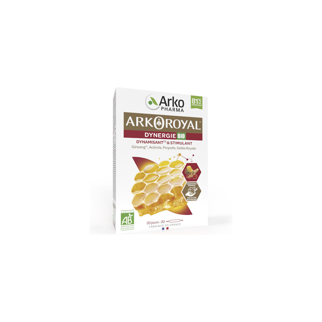 ARKOROYAL DYNERGIE AMPULE 20X10ML ARKOPHARMA