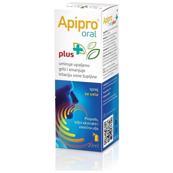 APIPRO ORAL PLUS SPREJ 20ML APIPHARMA