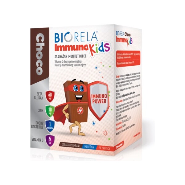 BIORELA CHOCO IMMUNO KIDS 20 PRUTIĆA
