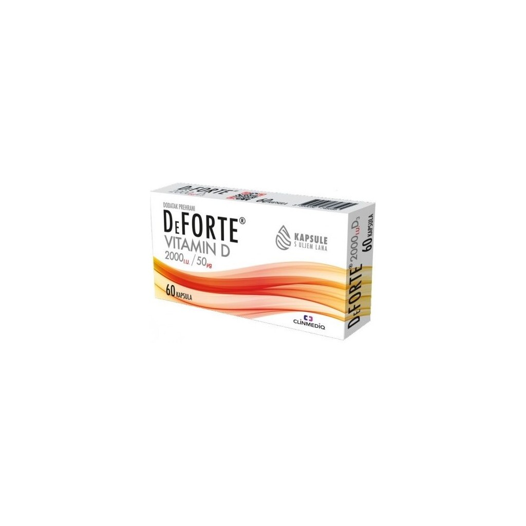 DEFORTE VITAMIN D KAPSULE A60 2000IU