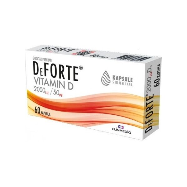 DEFORTE VITAMIN D KAPSULE A60 2000IU