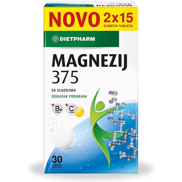 DIETPHARM MAGNEZIJ 375 ŠUMEĆE TABLETE A30