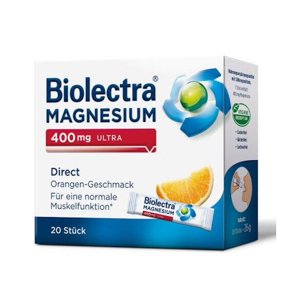 BIOLECTRA MAGNEZIJ 400MG ULTRA DIREKT VREĆICE A20