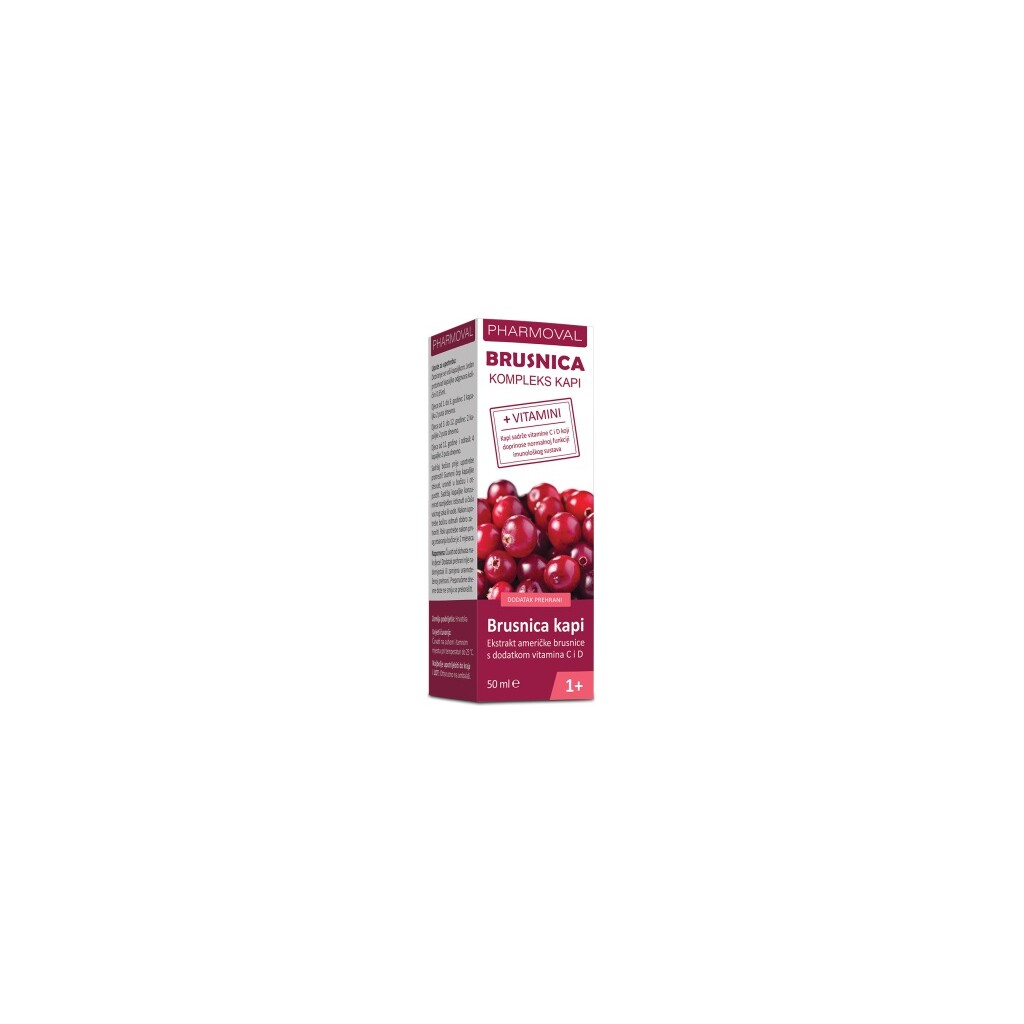 BRUSNICA KOMPLEKS KAPI 50ML PHARMOVAL