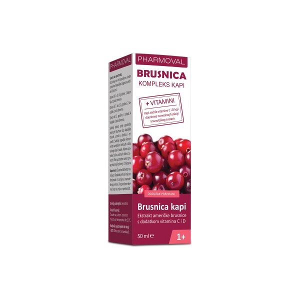 BRUSNICA KOMPLEKS KAPI 50ML PHARMOVAL