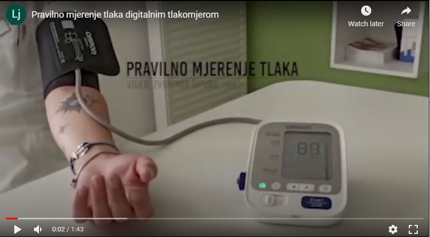 Pravilno mjerenje tlaka digitalnim tlakomjerom