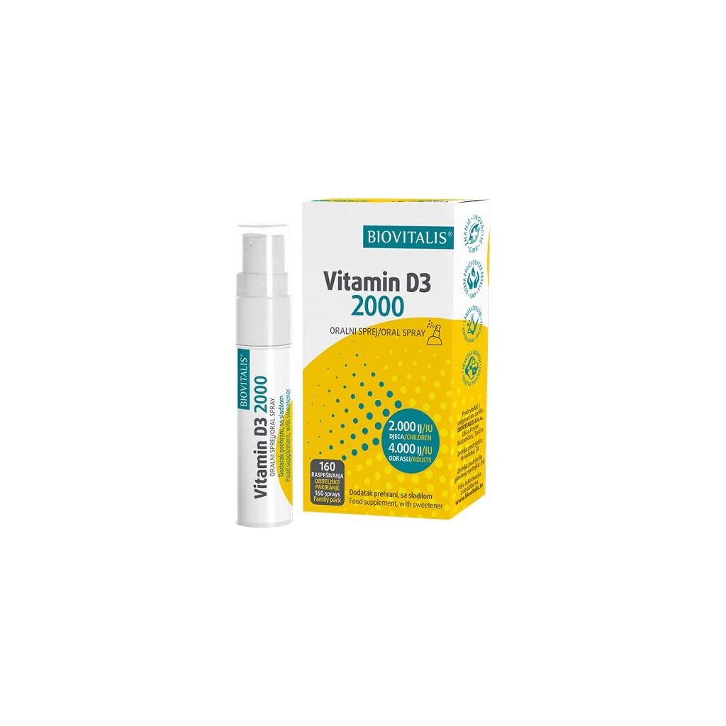 BIOVITALIS VITAMIN D3 2000 SPREJ 20ML