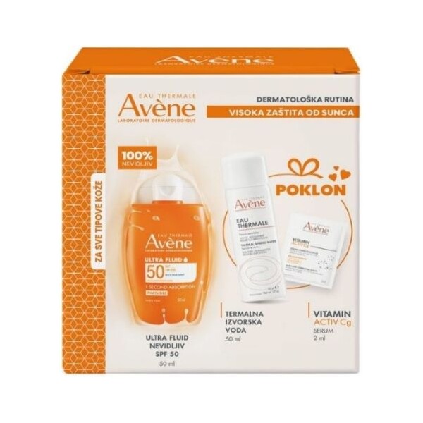 AVENE SUN ULTRA FLUID SPF50 PROMO PAKIRANJE