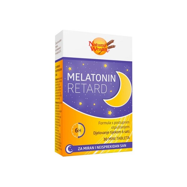 NATURAL WEALTH MELATONIN RETARD TABLETE A30
