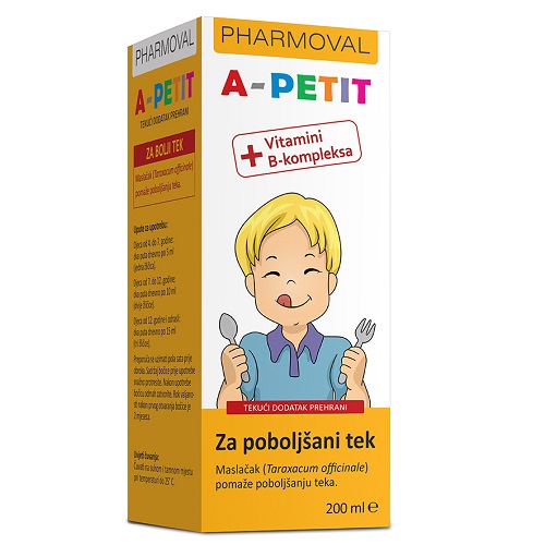 A-PETIT SIRUP 200ML PHARMOVAL