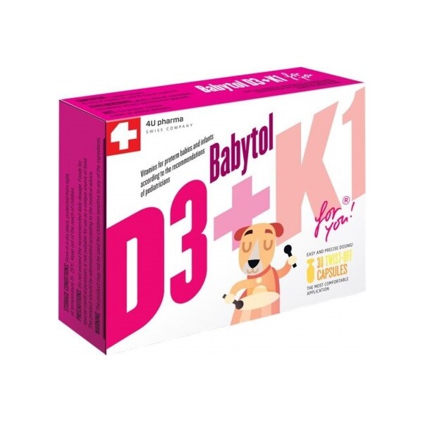 BABYTOL D3+K1 TWIST OFF KAPSULE A30
