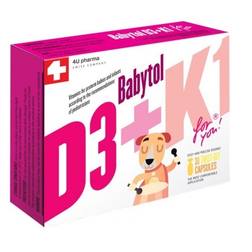 BABYTOL D3+K1 TWIST OFF KAPSULE A30