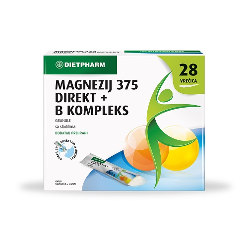 DIETPHARM MAGNEZIJ 375 DIREKT+B-KOMPLEKS A28