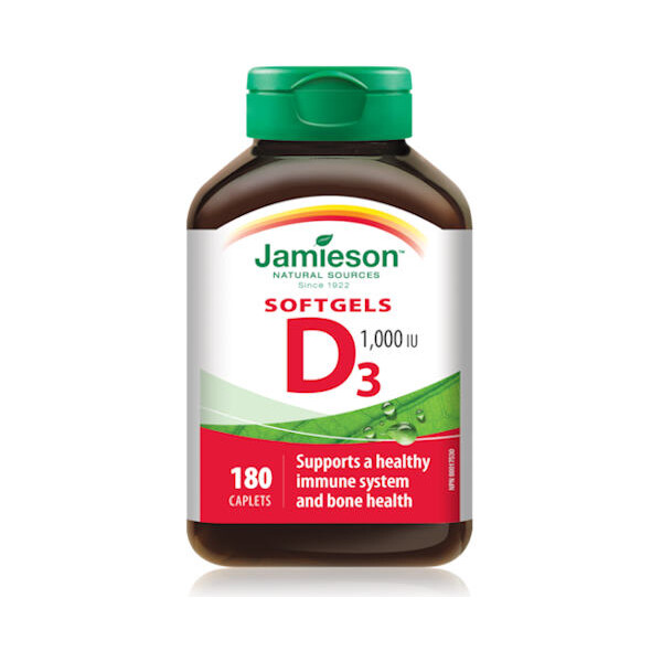 JAMIESON VITAMIN D3 1000 IU KAPSULE A180