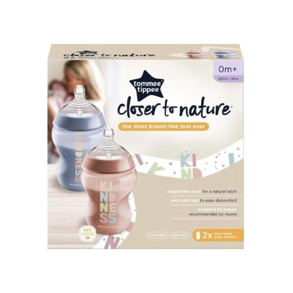TOMMEE TIPPEE PVC BOČICA DEKORIRANA KIND 260ML A2