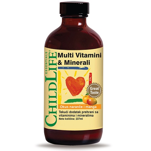 CHILDLIFE MULTIVITAMINI I MINERALI 237ML