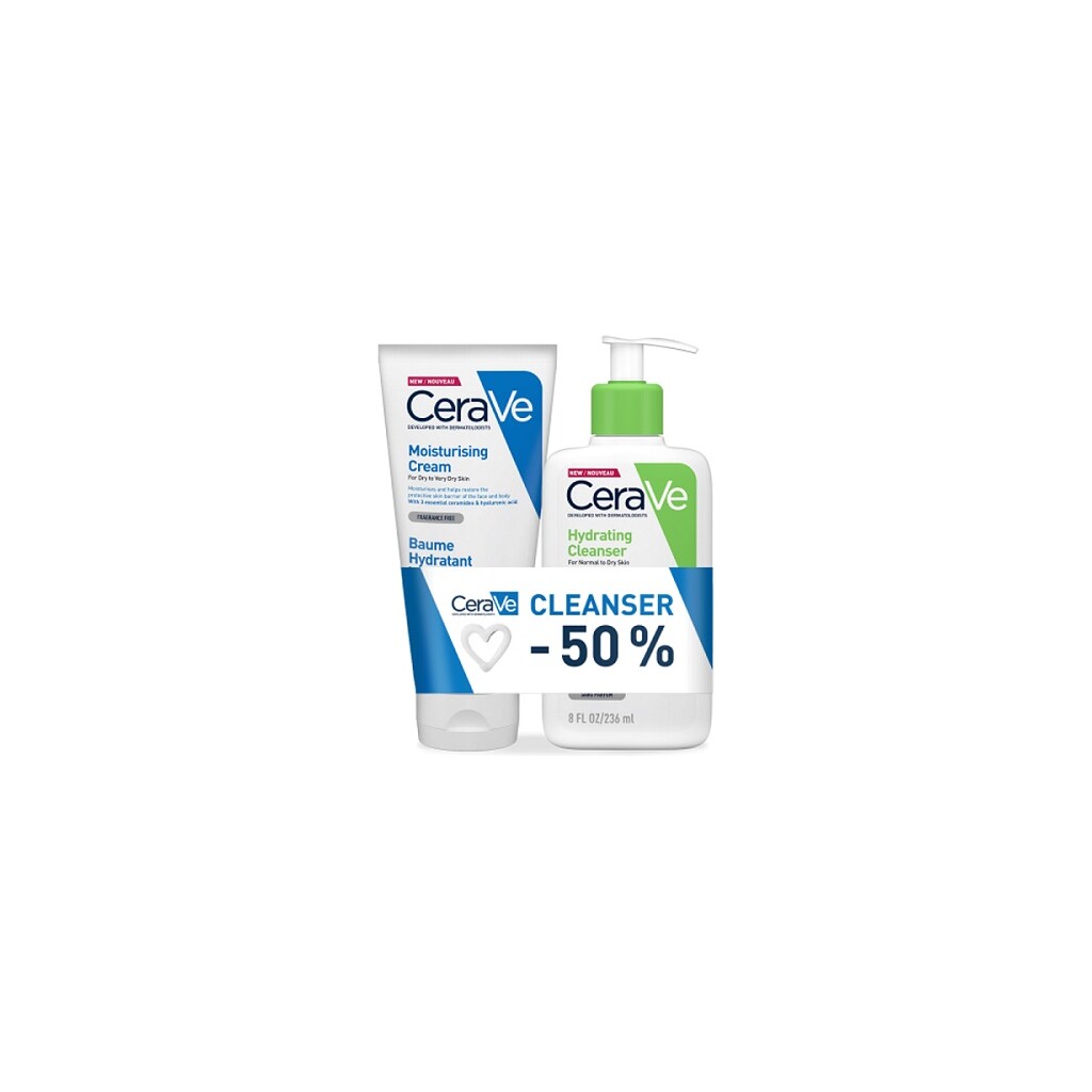 CERAVE HIDRATANTNA KREMA 177ML+HIDRATANTNA EMULZIJA ZA ČIŠĆENJE 236ML
