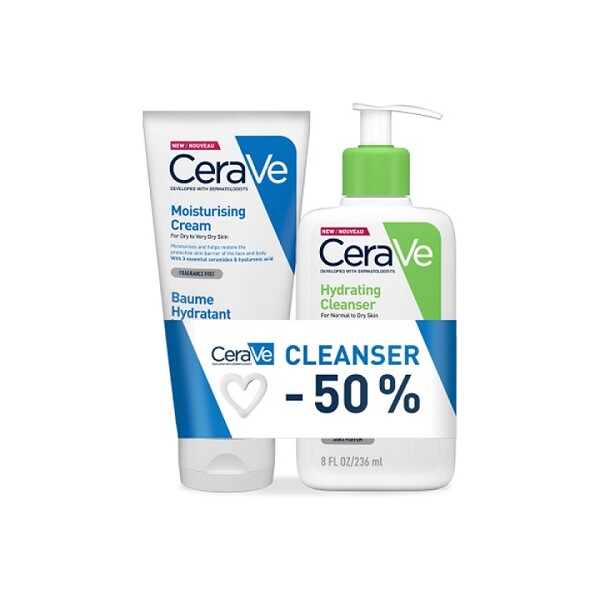 CERAVE HIDRATANTNA KREMA 177ML+HIDRATANTNA EMULZIJA ZA ČIŠĆENJE 236ML