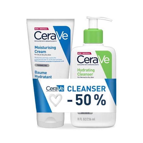 CERAVE HIDRATANTNA KREMA 177ML+HIDRATANTNA EMULZIJA ZA ČIŠĆENJE 236ML