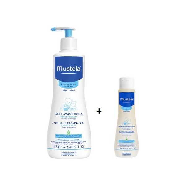 MUSTELA DERMATOLOŠKI GEL ZA PRANJE 500ML+NJEŽNI ŠAMPON 200ML