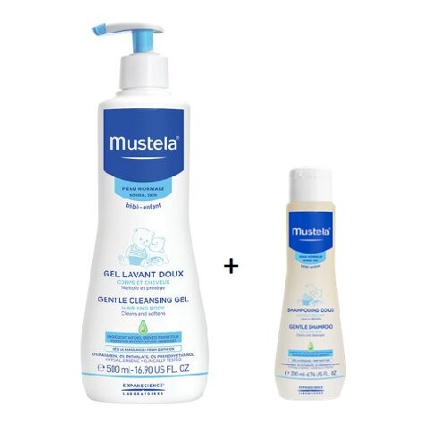 MUSTELA DERMATOLOŠKI GEL ZA PRANJE 500ML+NJEŽNI ŠAMPON 200ML