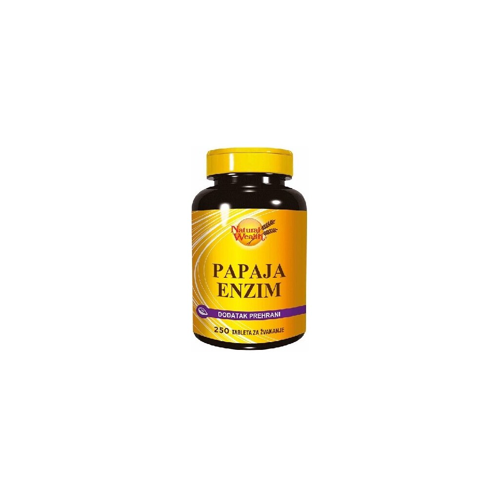 NATURAL WEALTH PAPAJA ENZIM 250 TABLETA